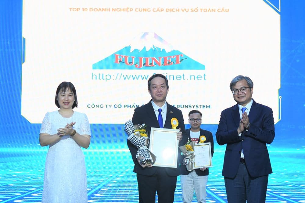 FUJINET – [ グローバルデジタルサービスを提供する先進企業トップ10 ] VIETNAM TOP 10 TECH & MAP 2025 01